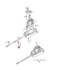 Diagram showing Automatic Transmission Gear Shift Cable Connector 09G321397A Replacement Base for VW/Audi models assembly