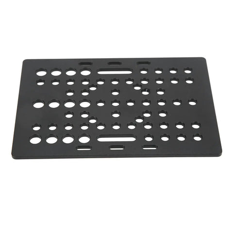 Aluminum Gantry Plate For CNC Mills And 3D Printers, Black Anodized Linear Gantry Board With High Rigidity, top view