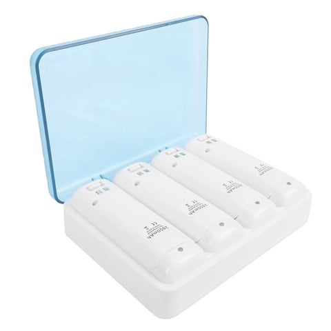 4 In 1 Remote Battery Charging Station With 4 Pack 2800mAh NiMH Rechargeable Batteries, USB Cable, And LED Indicator For Remote Controllers
