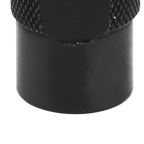 Close-up of a black collet from the M8 0.75 Rotary Tool Collet Sleeve Set With Seven Precision Collets 1mm To 3.2mm, durable aluminum.