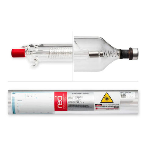 RECI CO2 Laser Tube 90W To 100W Glass Tube 1240Mm Length 80Mm Diameter For CO2 Laser Engraver And Cutter Replacement