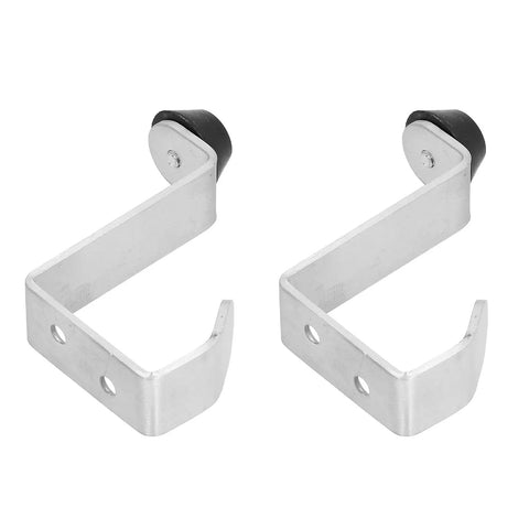 Stainless Steel Door Stopper With Built In Hook 2 Pack For Home And Office Multifunctional Door Holder Hangs Keys Bags
