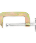 Heavy Duty 12 Inch C Clamp With Deep Hold And Wide Clamping Range Tool For Woodworking And Welding Heat Treated Fixture In Carbon Steel And Cast Iron G Type Clamping Grip For Secure Boards And Parts 1 Pack, side view