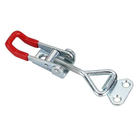 Six Pack Adjustable Steel Draw Latches For Cabinet Doors Toolbox And Trailers Heavy Duty Hasp Lock Clip with red handle
