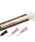 No Clean Solder Paste 63 To 37 In Syringe Dispenser Kit With Five 0.033 Inch Tips 8cc Syringe Containing 35 Grams Tin Lead Flux