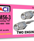1/144 CFM56-3 Twin Engines Resin Accessory Kit For 737 Classics Grey Unpainted 2-Pack Model Aircraft Upgrade packaging