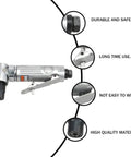 Professional Grade Rock Solid 90 Degree Pneumatic Die Grinder Kit showing durable high quality material for metal wood fabrication tasks.