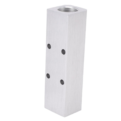 Three Way Five Port Aluminum Air Manifold With One Half Inch NPT Inlet And Four One Quarter Inch NPT Outlets For Pneumatic Tools