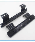 Heavy Duty Full Extension Keyboard Drawer Slides With Soft Close Ball Bearing Runners Top Mount Black 290mm 12 Inch And 10 Inch
