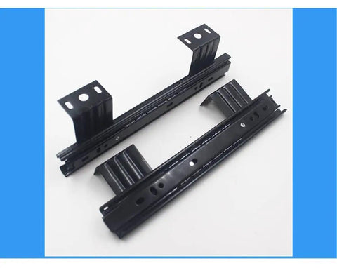 Heavy Duty Full Extension Keyboard Drawer Slides With Soft Close Ball Bearing Runners Top Mount Black 290mm 12 Inch And 10 Inch
