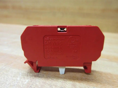 Straight Up Heavy Duty 10 Amp 22 Mm 600 Vac Contact Block Featuring Normally Closed Contacts And Vibrant Red Housing For Industrial Pilot Gear Knockout Reliability Built Tough Today.