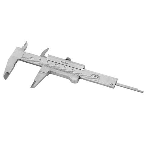 Vernier Caliper 0-50mm Precision Measuring Tool For Jewelry And Watches, Stainless Steel Body, Handy For Outer And Inner Diameters, Depths And Steps, Pro Grade DIY Toolbox Essential