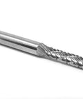 Three Thirty Second Inch SA42 Cylinder Bur Double Cut Solid Carbide For Precision Stock Removal And Smooth Finishing On Ferrous And Nonferrous Metals For Efficient Material Removal And Finish