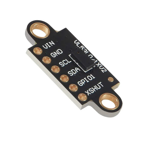 Two Pack VL53L0X Time Of Flight Distance Sensor Breakout Module For Arduino Projects ToF Laser Range Finder With FlightSense Tech Compact Sensor Board In Black, black PCB