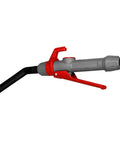 Adjustable Flow Control Nozzle Replacement For TREP01 Series Liquid Transfer Pumps, side view showing lever and spout