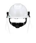 V-Gard Accessory System Kit With White Cap, Frame For Slotted Caps, And Clear Polycarbonate Visor, safety gear front view