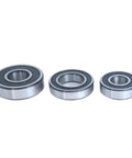 All Weather 6707-2RS Deep Groove Ball Bearing Thin Wall 35x44x5 Rubber Seal, shown in various sizes, rustproof coating.