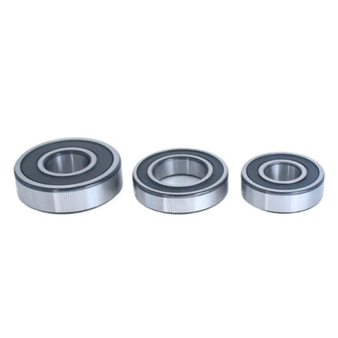 All Weather 6707-2RS Deep Groove Ball Bearing Thin Wall 35x44x5 Rubber Seal, shown in various sizes, rustproof coating.