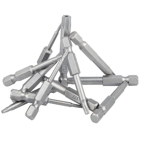 Huge 12 Pc Torx Security Screwdriver Bits Set With Magnetic Drill Drivers For Tough Jobs Including T5 T6 T7 Up To T40 Sizes In Durable S2 Steel, assorted bits