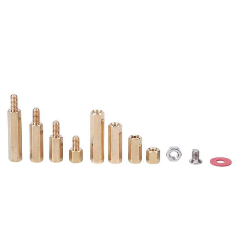 Easy Install M3 Brass Spacer Screws Washers Nut Kit For Circuit Board Mounting, Durable Brass Hex Posts For Electronics DIY, Computer Boards And Connectors, Perfect Replacement Upgrade For Aging Parts, brass standoffs and washers