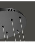 Bottom view of MVP Spherical LED Pendant Lamp For Staircase Living Room Showcases Nordic Vibe Energy Efficient Globe Hanging Light Fixture.