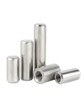 Premium 304 Stainless Steel Internal Thread Dowel Pins in various lengths for bolting beds, furniture, and cabinets.