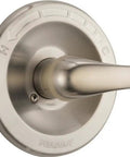 Brushed Nickel Single Function Shower Handle Valve Trim Kit With Easy Install Valve Not Included Rough In Kit Sold Separately For PTR188700 UN