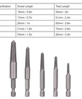 Cr-Mo Steel Screw Extractor Kit 5-Piece Fine Teeth Tool Set For Stripped Broken Rusty Bolts And Damaged Screws Heavy Duty Removal Gear For Garage Pros sizes 50-83mm