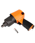 Heavy Duty Pneumatic Impact Wrench 1/2 Square Drive with ergonomic grip and quick connect fitting.
