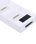 Close-up of Drone Battery Charging Hub With LED Display And Intelligent Sequencing Anti Slip Feet showing battery slots.