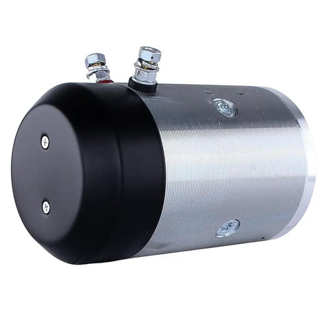 12V CW Pump Motor Replacement for Waltco Liftgates with 9-spline shaft in side view