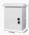 Badass Outdoor Electrical Box With Heavy Duty Cooling Fan And Smart Ventilation Design IP65 Waterproof Street Light Cabinet, 20x16x8 inch.