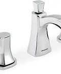 Chrome 8 Inch Widespread Bathroom Faucet in chrome with lead free brass, ceramic cartridges, WaterSense certified 1.5 GPM, Tiber Collection