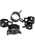 Premium 140 Piece Spring Clamps Set With Pliers Covers 6 22mm Hose Diameter Reliable Q673B Style Clips For Rubber Silicone Tubing, black metal clamps