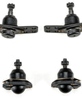 Front Steering Tie Rod End Assembly For Chevy And Chevy Ii 1962 To 1967 includes four ball joints with rubber boots and metal bases.