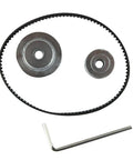 Premium Timing Pulley Kit With 20T And 36T Aluminum Synchronous Wheels 5mm Bore, Includes 200Mm Belt For Smooth 3D Printer And CNC Motion Control Setup, top view