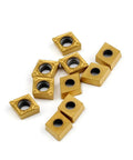 Carbide Turning Inserts CCMT060204 Multilayer Coated For CNC Lathe Turning Fast Cutting Speeds Long Life Low Friction 10 Piece Set
