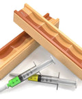 5/3.5 Micron Diamond And Leather Strops Pack For Knife Sharpening Dual Sided Strop Set with syringes for edge polishing