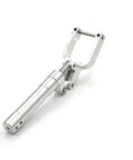 RC Airplane Landing Gear Replacement With Damping Kneeling Nose 4mm Hole Adjustable Height 95mm To 195mm For 3 To 4Kg Model CNC 4mm Top Hole Supports 2 Inch Or 2.5 Inch Wheels Durable Easy Install showcasing metal construction