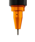 Close-up of the marking pin of the Kickass Pneumatic Dot Peen Marking Machine with Computer Controlled Operation.