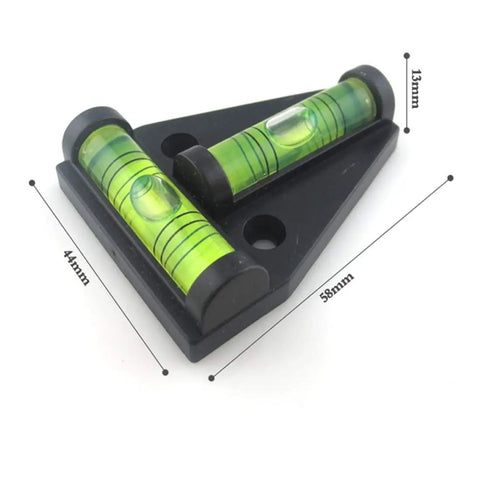 Tough As Nails RV T Level Bubble Level Set, Shatterproof And Waterproof Precision Gauges For Tripod Mounts, Machinery Alignment, Furniture Setup, And Camera Gear Dual Pack