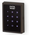 Motorized Touchscreen Keypad Smart Deadbolt With August Connected Smart Kit Oil Rubbed Bronze Finish keypad with illuminated numbers.