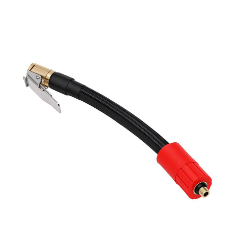 Grab This 16 Cm M6 External Thread Tire Inflator Extension Hose Features Quick Connect Air Chuck Tool Built For Car Motorcycle Bike Tires Perfect For Tight Areas Allowing Easy Inflation Access Without Hassle Helping You Keep Wheels Running Slick Daily. 16cm hose with air chuck and M6 threads