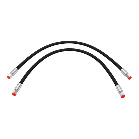 Heavy Duty Mini Excavator Hydraulic Hoses Set 32 Inch With One Quarter Inch Connectors Two Pack High Pressure Rubber Hoses