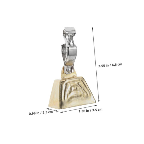 Stainless steel fishing bite alarms with clip showing dimensions