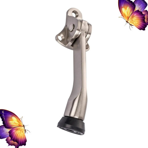Alloy Door Protector Rubber Stopper Wall Mounted Anti Collision Quiet Close No Slam For Living Room And Bathroom Noise Reduction