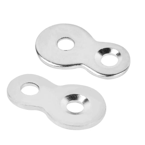 Rock Solid 30 Pack Figure Eight Desk Fasteners With Screws Heavy Duty Solid Steel 12 Gauge For Attaching Tables No More Wood