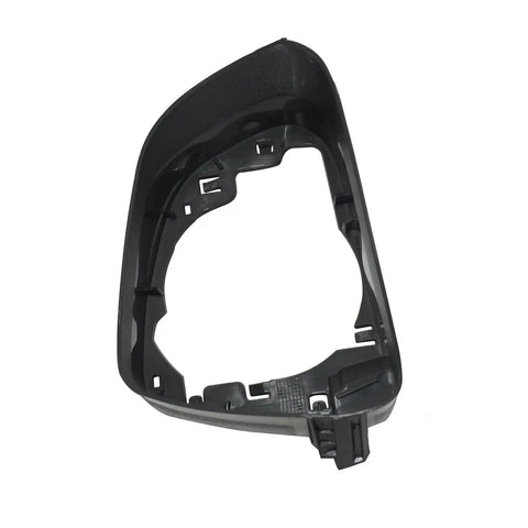 Right Side Rearview Mirror Housing Frame Trim Ring Plug And Play Cover For Tesla Model 3, black plastic, detailed interior view.