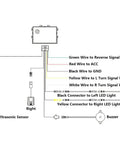 Universal Ultrasonic Blind Spot Monitoring System Kit With Lane Change Alert BSD Distance Assistant Durable PVC and Metal Build Easy Install Car Sensor Warning For Safer Driving wiring diagram.