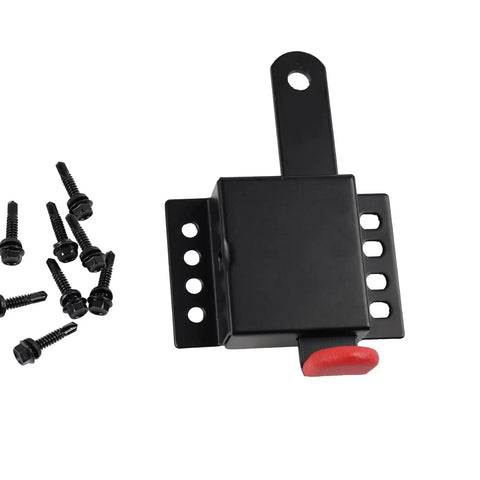 Heavy Duty Built Tough Matte Black Garage Door Lock Kit With Inside Deadbolt Security Side Lock Universal Fit